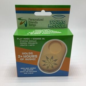 2 Hr Voice Box Recorder for Stuffed Animals by‎ Friendly Songs Sound Module